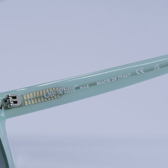 Off-White OERI143 LINCOLN 5355 Sunglasses Sage Square Frame, Green Lenses - Picture 7 of 10